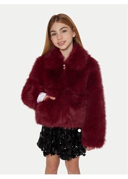 Guess Futro J5BL02 WHH10 Czerwony Regular Fit ze sklepu MODIVO w kategorii Kurtki dziewczęce - zdjęcie 186484185