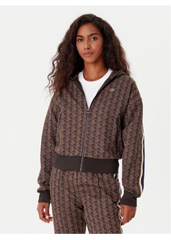Lacoste Bluza SF7606 Brązowy Regular Fit ze sklepu MODIVO w kategorii Bluzy damskie - zdjęcie 186484197