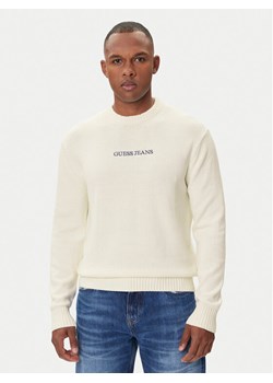 Guess Jeans Sweter M4BR31 Z3HM1 Écru Regular Fit ze sklepu MODIVO w kategorii Swetry męskie - zdjęcie 186484205