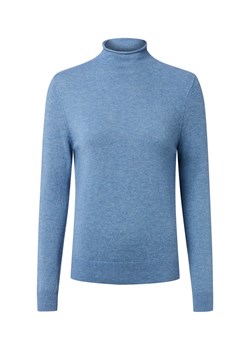 IPURI Wełniany sweter damski z zawartością merynosów Kobiety drobna dzianina niebieski marmurkowy ze sklepu vangraaf w kategorii Swetry damskie - zdjęcie 186485738