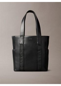 Calvin Klein Damski shopper Kobiety Sztuczna skóra czarny jednolity ze sklepu vangraaf w kategorii Torby Shopper bag - zdjęcie 186485767