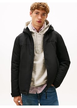 Tommy Hilfiger Męska kurtka zimowa Mężczyźni czarny jednolity ze sklepu vangraaf w kategorii Kurtki męskie - zdjęcie 186485769