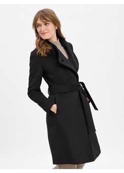 Marie Lund Płaszcz damski z zawartością wełny Kobiety czarny jednolity ze sklepu vangraaf w kategorii Płaszcze damskie - zdjęcie 186485797