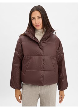 mbyM Damska kurtka pikowana - Seraphina Kobiety kasztanowy jednolity ze sklepu vangraaf w kategorii Kurtki damskie - zdjęcie 186485806