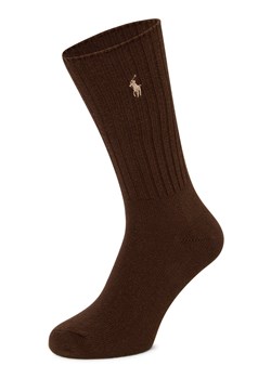 Polo Ralph Lauren Skarpety Mężczyźni drobna dzianina czekoladowy jednolity ze sklepu vangraaf w kategorii Skarpetki męskie - zdjęcie 186485817