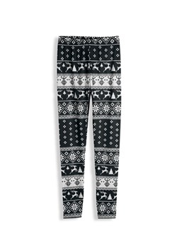 GATE Miękkie legginsy z motywem świątecznym 34 ze sklepu gateshop w kategorii Spodnie damskie - zdjęcie 186485849