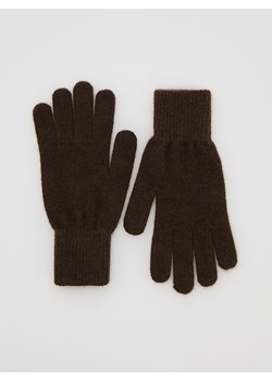 Reserved - Gładkie rękawiczki - brązowy ze sklepu Reserved w kategorii Rękawiczki damskie - zdjęcie 186487509