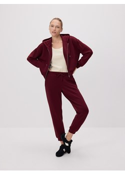 Reserved - Rozpinana bluza z modalem - bordowy ze sklepu Reserved w kategorii Bluzy damskie - zdjęcie 186487735
