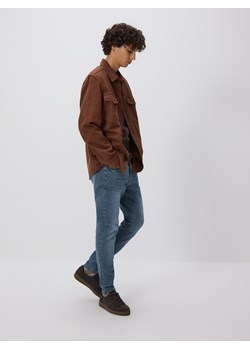 Reserved - Jeansy skinny z efektem sprania - indigo jeans ze sklepu Reserved w kategorii Jeansy męskie - zdjęcie 186488237