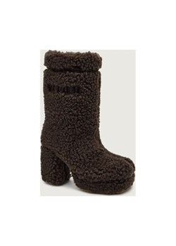 INUIKII Wełniane kozaki na słupku CURLY HIGH | z dodatkiem skóry | shearling ze sklepu Gomez Fashion Store w kategorii Kozaki damskie - zdjęcie 186490087