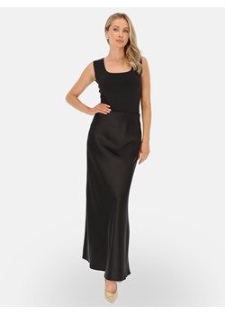 Wieczorowa czarna satynowa spódnica maxi L’AF Kelli ze sklepu Eye For Fashion w kategorii Spódnice - zdjęcie 186491085