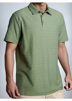 Sinsay - Bawełniana koszulka polo basic - zielony ze sklepu Sinsay w kategorii T-shirty męskie - zdjęcie 186495557