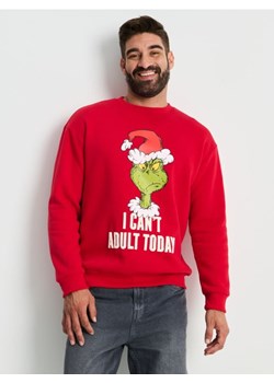 Sinsay - Bluza crewneck regular Grinch - czerwony ze sklepu Sinsay w kategorii Bluzy męskie - zdjęcie 186495647