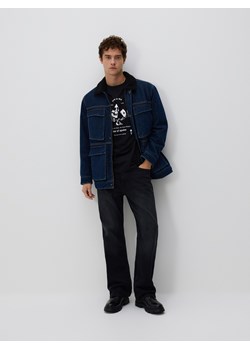 Reserved - Jeansy bootcut z efektem sprania - czarny ze sklepu Reserved w kategorii Jeansy męskie - zdjęcie 186496678