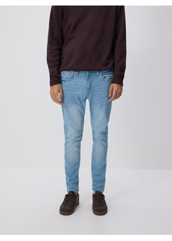 Reserved - Jeansy skinny z efektem sprania - niebieski ze sklepu Reserved w kategorii Jeansy męskie - zdjęcie 186496857