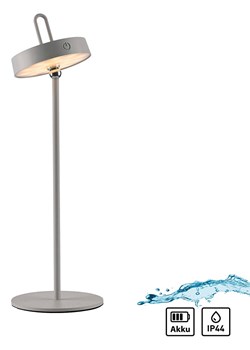 Just Light Lampa stołowa LED &quot;Amag&quot; w kolorze szarym - wys. 47,2 x Ø 15 cm ze sklepu Limango Polska w kategorii Oświetlenie - zdjęcie 186497517