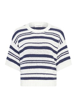 MOSS COPENHAGEN Sweter &quot;Hannalie&quot; w kolorze granatowo-kremowym ze sklepu Limango Polska w kategorii Swetry damskie - zdjęcie 186498486