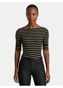 LAUREN RALPH LAUREN Bluzka 200980044002 Czarny Slim Fit ze sklepu MODIVO w kategorii Bluzki damskie - zdjęcie 186498708