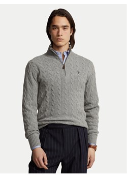 Polo Ralph Lauren Sweter 710876766008 Szary Regular Fit ze sklepu MODIVO w kategorii Swetry męskie - zdjęcie 186498787