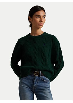 Polo Ralph Lauren Sweter 211A91216008 Zielony Straight Fit ze sklepu MODIVO w kategorii Swetry damskie - zdjęcie 186498805