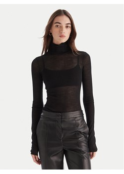 Patrizia Pepe Bluzka 2K0347/K034-K103 Czarny Slim Fit ze sklepu MODIVO w kategorii Bluzki damskie - zdjęcie 186498838