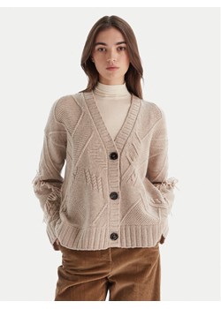 Weekend Max Mara Kardigan Stallo 2525346052 Beżowy Regular Fit ze sklepu MODIVO w kategorii Swetry damskie - zdjęcie 186498848
