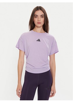 adidas T-Shirt Power JX1191 Fioletowy Regular Fit ze sklepu MODIVO w kategorii Bluzki damskie - zdjęcie 186498877