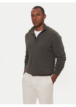 Barbour Sweter Half Zip MKN1074OL91 Zielony Regular Fit ze sklepu MODIVO w kategorii Swetry męskie - zdjęcie 186498918