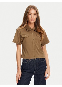 Tommy Hilfiger Koszula Gold Button WW0WW44626 Brązowy Regular Fit ze sklepu MODIVO w kategorii Koszule damskie - zdjęcie 186498936