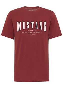 Męski T-Shirt Mustang Style Alex Russet Brown 1017335 8338 ze sklepu YouNeedit.pl w kategorii T-shirty męskie - zdjęcie 186502146