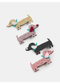 Sinsay - Brokatowe spinki do włosów w kształcie psa 2 pack - wielobarwny ze sklepu Sinsay w kategorii Ozdoby do włosów dziewczęce - zdjęcie 186502698