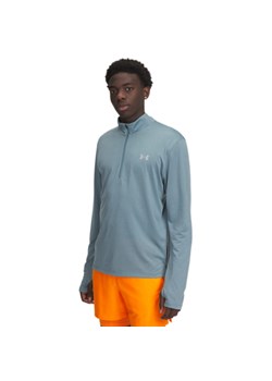 Męski longsleeve do biegania Under Armour UA Launch 1/4 ZIP - turkusowy ze sklepu Sportstylestory.com w kategorii T-shirty męskie - zdjęcie 186503177