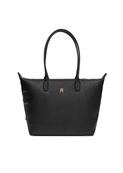Torebka Tommy Hilfiger Popette Soft AW0AW17705 Czarny ze sklepu eobuwie.pl w kategorii Torby Shopper bag - zdjęcie 186504015