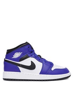 Sneakersy Nike Air Jordan 1 Mid (GS) DQ8423 402 Niebieski ze sklepu eobuwie.pl w kategorii Buty sportowe dziecięce - zdjęcie 186504058