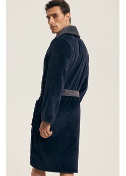Henderson szlafrok męski Nocturn 43378-59X, Kolor granatowy, Rozmiar 2XL, Henderson ze sklepu Primodo w kategorii Szlafroki męskie - zdjęcie 186505426
