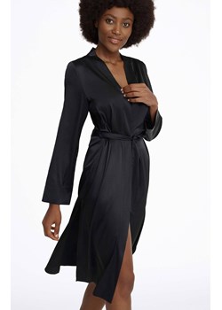 Czarny damski szlafrok Marigold 41156-99X, Kolor czarny, Rozmiar S, Esotiq ze sklepu Primodo w kategorii Szlafroki damskie - zdjęcie 186505837