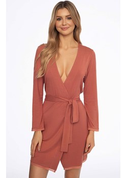 Cienki szlafrok damski Alena 41315-38X, Kolor ceglasty, Rozmiar L/XL, Henderson ze sklepu Primodo w kategorii Szlafroki damskie - zdjęcie 186505855