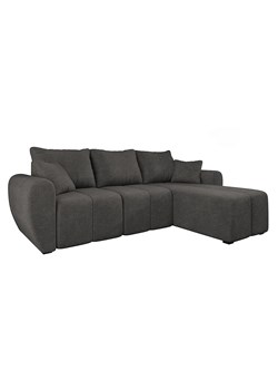 Ciemnoszary narożnik tapicerowany z pojemnikiem M0-P92 - id: 53240 - marki Elior - 186506387 Ciemnoszary narożnik tapicerowany z pojemnikiem M0-P92 ze sklepu Edinos.pl w kategorii Narożniki - zdjęcie 186506387