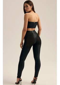 Esotiq czarne legginsy damskie Wet 44131-99X, Kolor czarny, Rozmiar L/XL, Esotiq ze sklepu Intymna w kategorii Spodnie damskie - zdjęcie 186506626