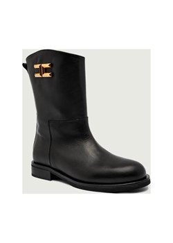 Elisabetta Franchi Skórzane botki ze sklepu Gomez Fashion Store w kategorii Buty zimowe dziecięce - zdjęcie 186506885