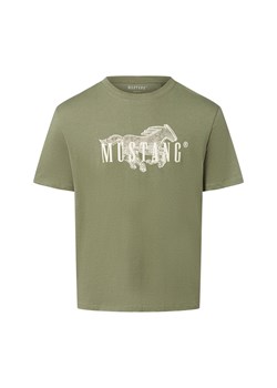 Mustang Koszulka męska - Austin Mężczyźni Bawełna seledynowy nadruk ze sklepu vangraaf w kategorii T-shirty męskie - zdjęcie 186508307