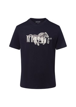 Mustang Koszulka męska - Austin Mężczyźni Bawełna granatowy nadruk ze sklepu vangraaf w kategorii T-shirty męskie - zdjęcie 186508308