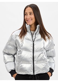 HUGO BLUE Damska kurtka pikowana - Fiorella-1_B Kobiety srebrny jednolity ze sklepu vangraaf w kategorii Kurtki damskie - zdjęcie 186508338