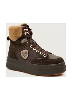BLAUER Ocieplane botki na platformie EMERY01 |shearling | z dodatkiem skóry ze sklepu Gomez Fashion Store w kategorii Botki - zdjęcie 186508478
