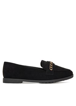 Loafersy DeeZee XWH5-5 Czarny ze sklepu eobuwie.pl w kategorii Lordsy damskie - zdjęcie 186511156