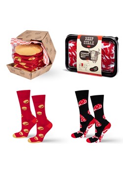 Skarpetki Stek i Hamburger 2-pak ze sklepu Sklep SOXO w kategorii Skarpetki damskie - zdjęcie 186511435