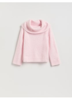 Reserved - Sweter z wełną alpaki - pastelowy róż ze sklepu Reserved w kategorii Swetry damskie - zdjęcie 186511796