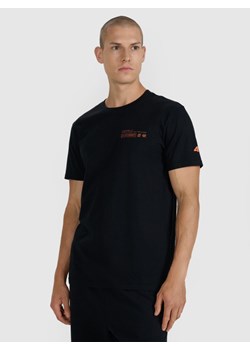 Męski t-shirt z nadrukiem 4F 4FWAW25TTSHM2372 - czarny ze sklepu Sportstylestory.com w kategorii T-shirty męskie - zdjęcie 186512388
