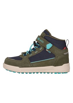 Trollkids Skórzane botki turystyczne &quot;Gryllefjord Mid Cut&quot; w kolorze khaki ze sklepu Limango Polska w kategorii Buty trekkingowe dziecięce - zdjęcie 186512667