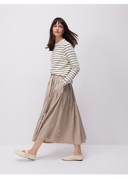 Reserved - Longsleeve z merceryzowanej bawełny - wielobarwny - id: 9467H-MLC - marki Reserved - 186518489 Reserved - Longsleeve z merceryzowanej bawełny - wielobarwny ze sklepu Reserved w kategorii Bluzki damskie - zdjęcie 186518489